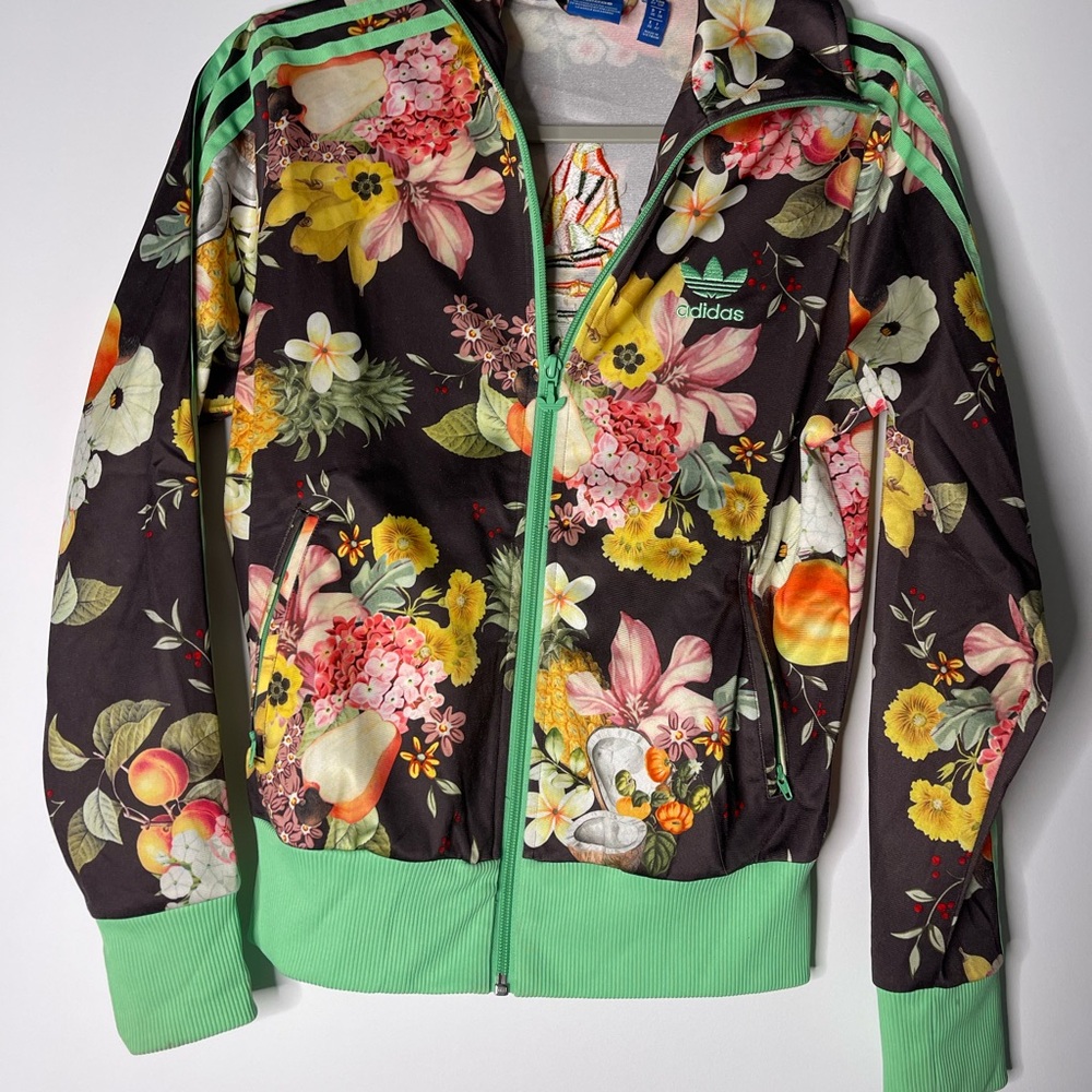 Adidas original X Farm Rio Fruit bowl Firebird Track Jacket size small